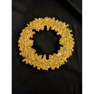 Metzke Pewter/Brass Floral Trivet Vintage 1983 8"x8"